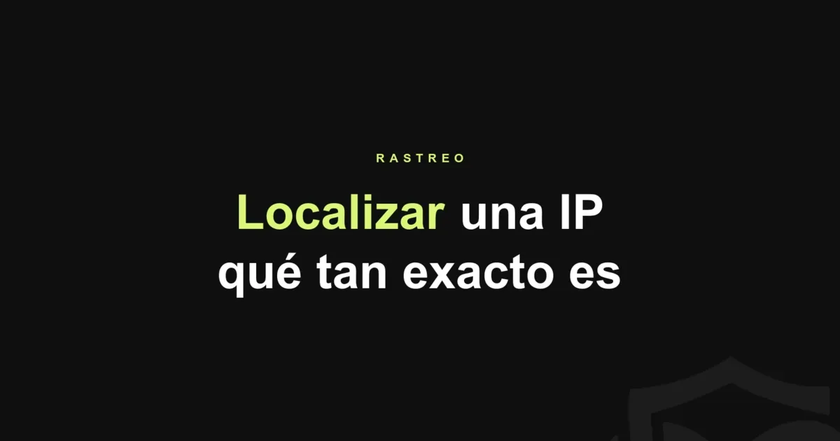 ¿Se puede localizar a alguien por su IP?