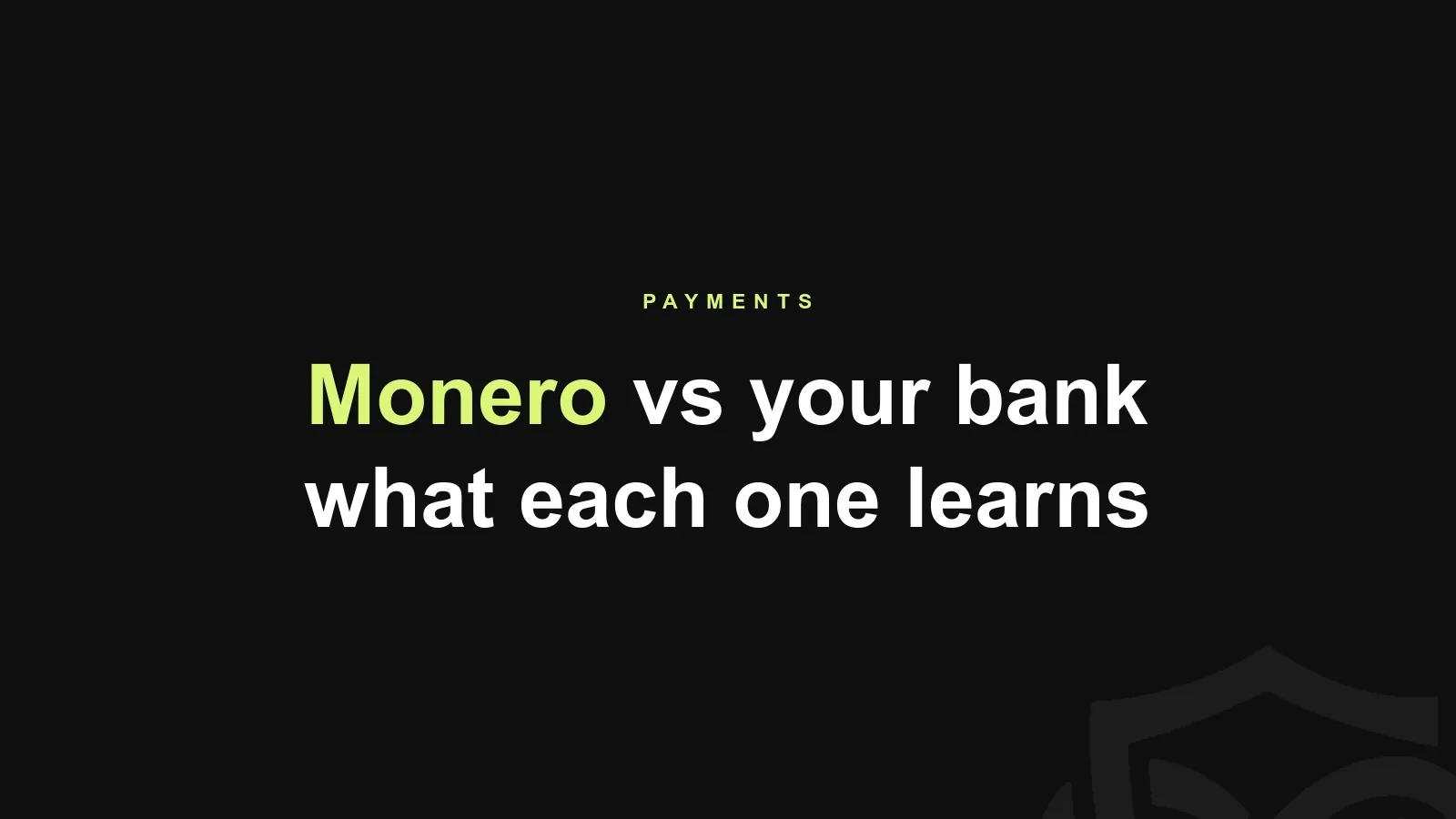 Pay for a VPN with Monero: What Each Side Sees